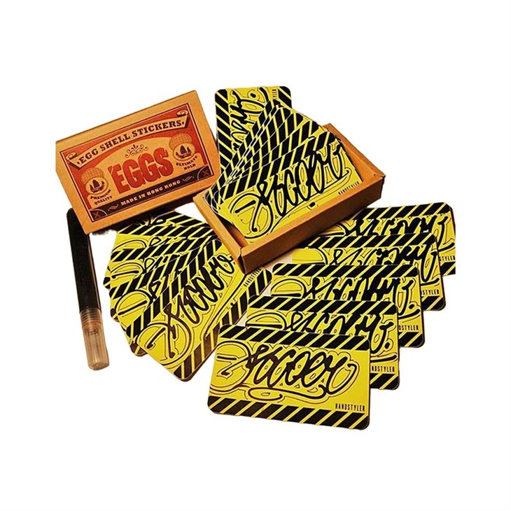 Adhesive Self Destructive Eggshell Sticker Printing