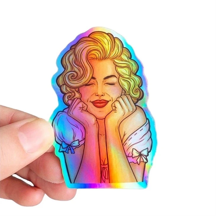 Waterproof Vinyl Holographic Die Cut Stickers Waterproof Vinyl Holographic Die Cut Stickers